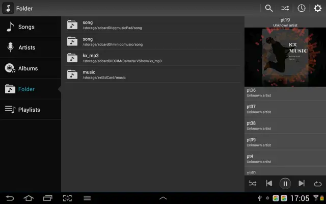 KX Music Player android App screenshot 7